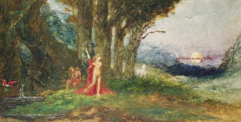 Pasifae e il toro, circa 1876-80